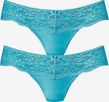 NUANCE Thong in Blue: front
