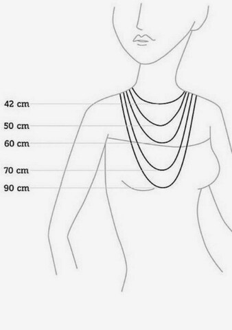 AMOR Kette mit Anhänger in Mischfarben