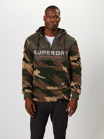 Superdry Tussenjas in Groen: voorkant