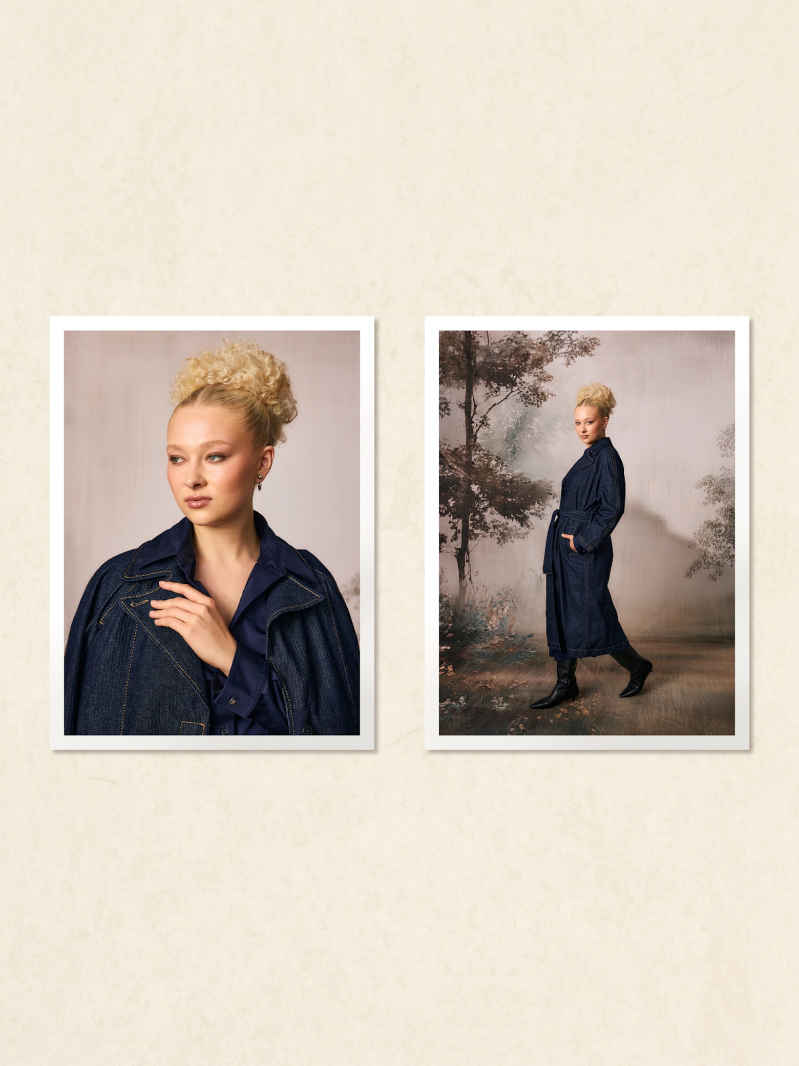 Rita - Denim Coat Look