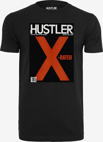 Mister Tee Shirt 'Hustler X-Rated' in Zwart: voorkant