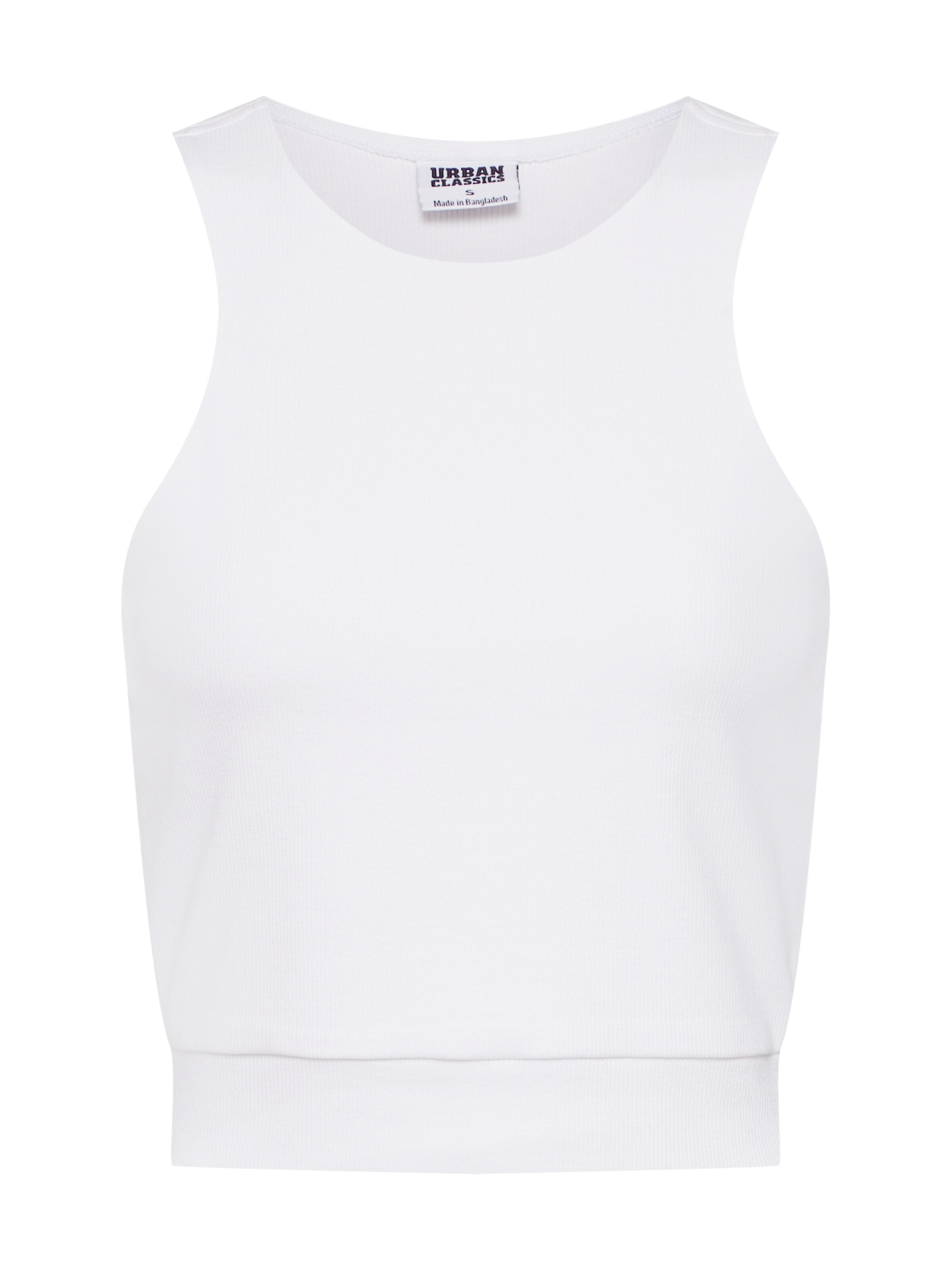 Top de la Urban Classics pe alb: față