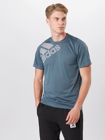 ADIDAS SPORTSWEAR Regular Fit Funktionsshirt 'BOS' in Blau: predná strana