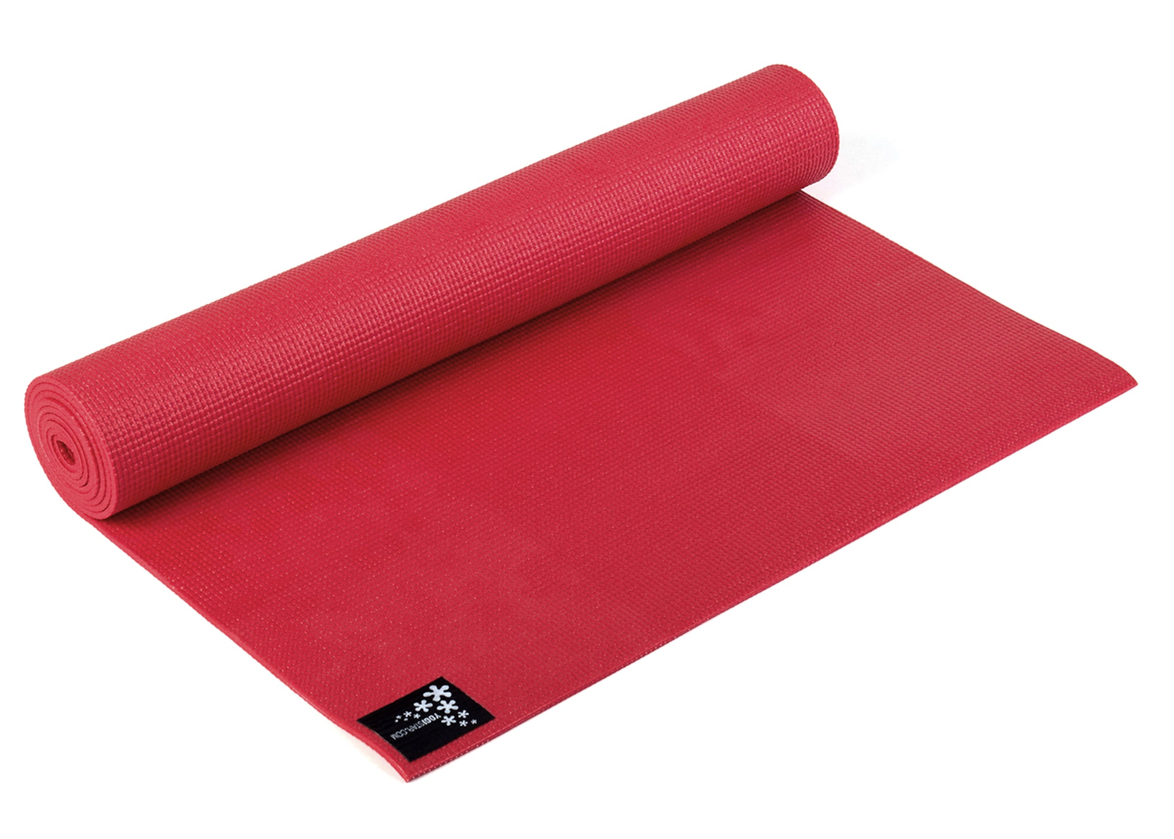YOGISTAR.COM Yogamatte in Rot: Vorderseite