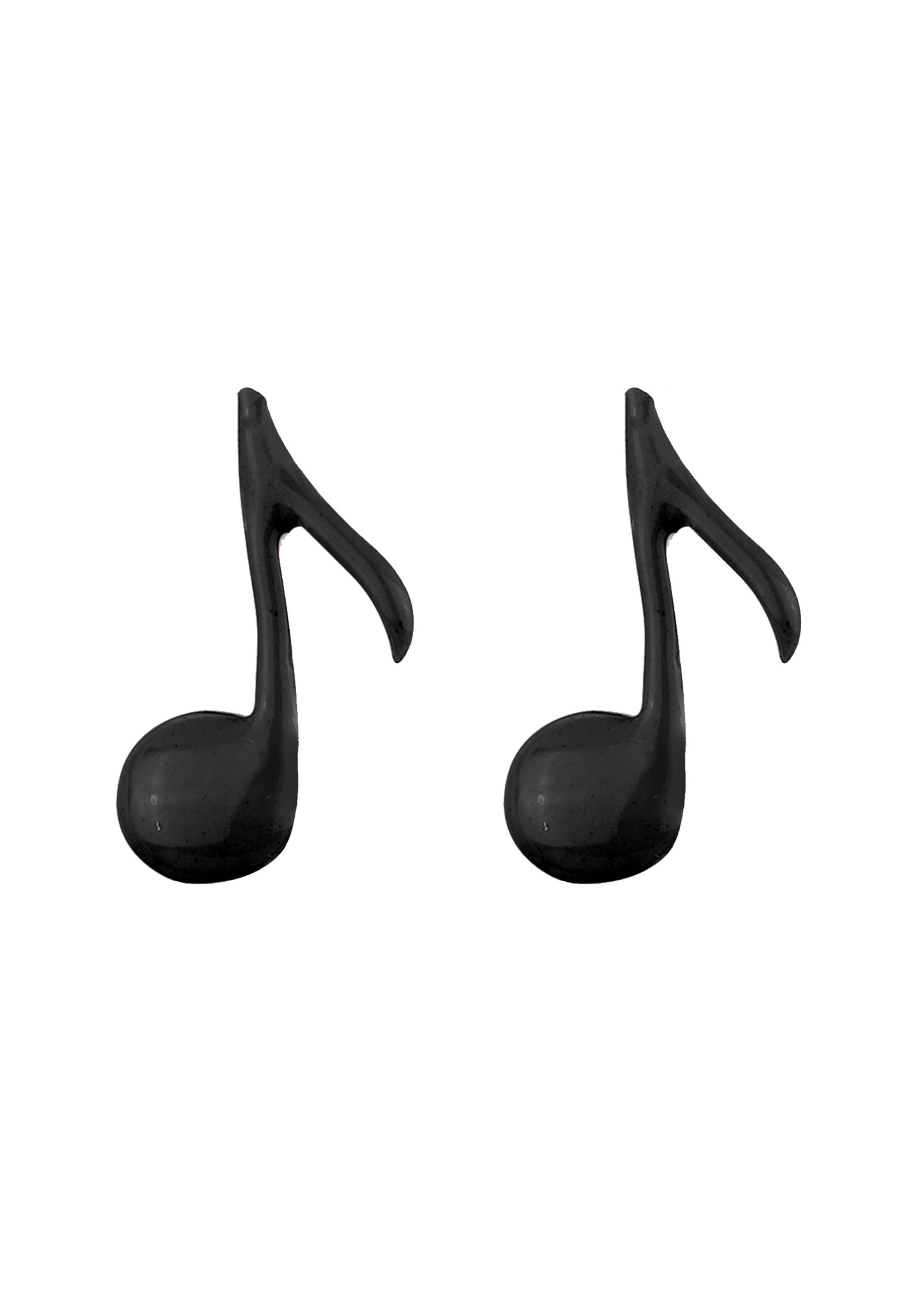 ELLI Earrings 'Note' in Black: front