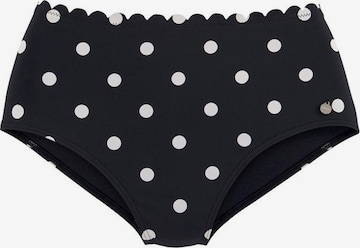 LASCANA Bikini Bottoms in Black: front