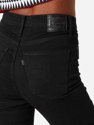 LEVI'S Jeans 'MILE HIGH SUPER SKINNY' in Zwart