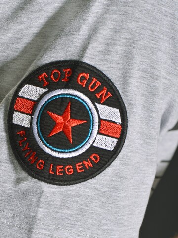 TOP GUN Shirt 'Star' in Grey