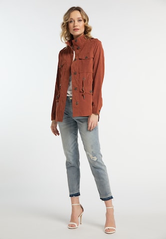 DREIMASTER Between-Season Jacket in Orange: front