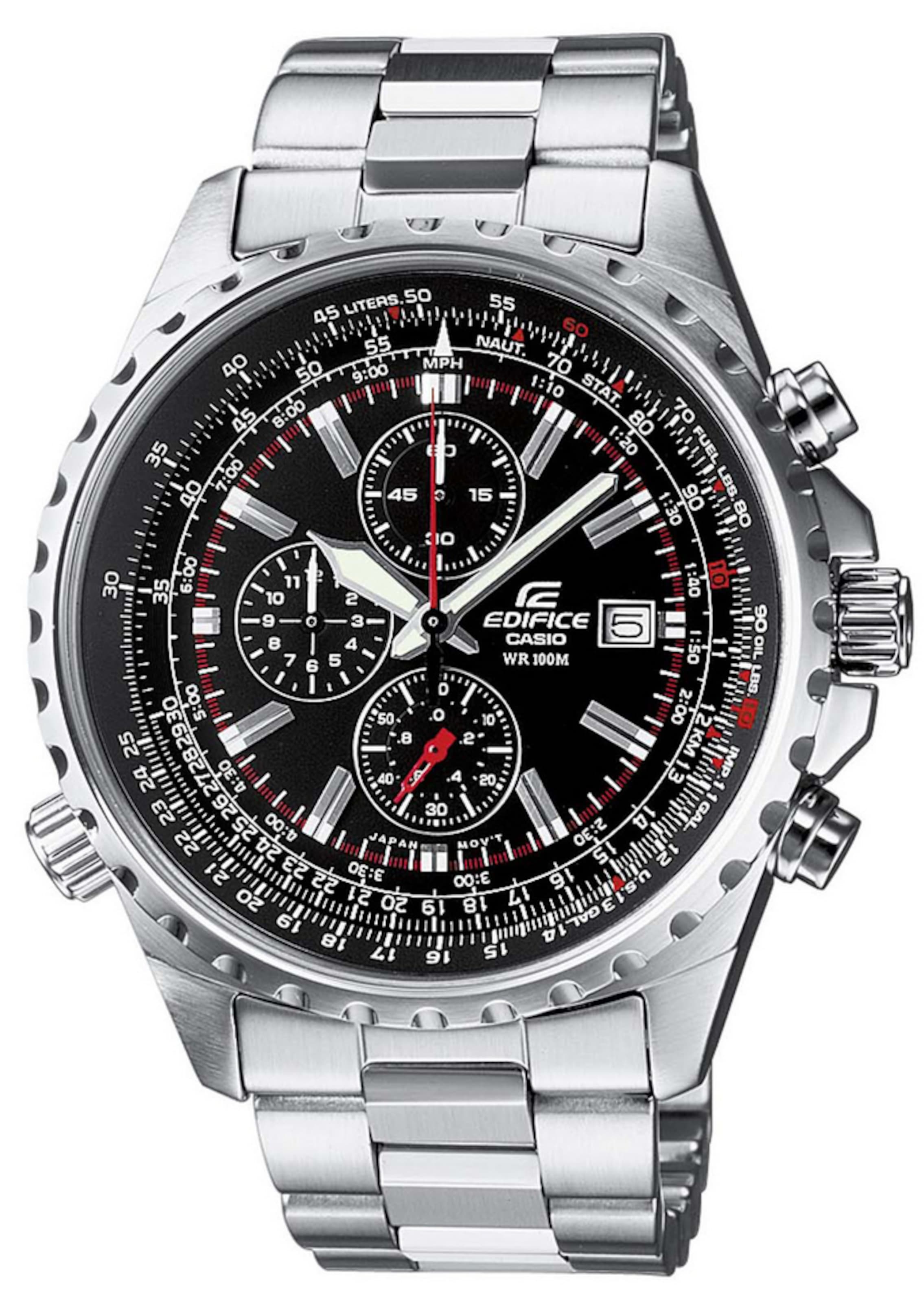 CASIO Chronograph 'Edifice' in Silber: Vorderseite