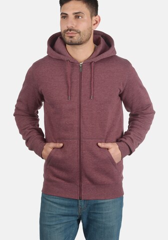 Giacca di felpa 'BertiZip' di !Solid in rosso: frontale