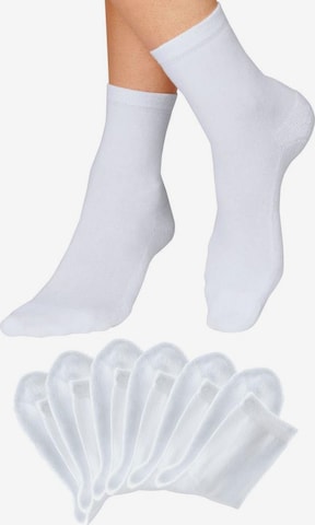 H.I.S Socks in White: front