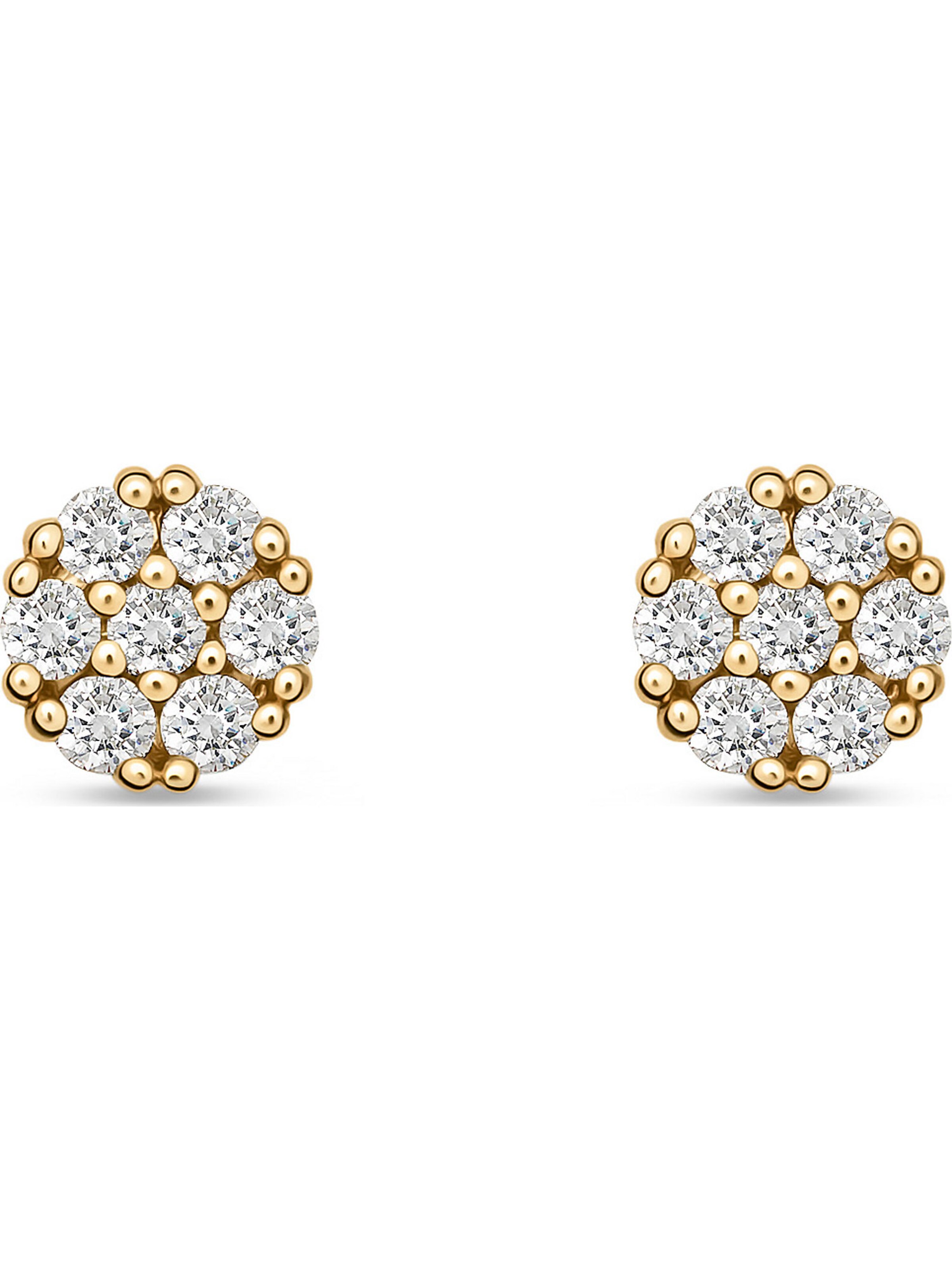 CHRIST Earrings in Gold: front