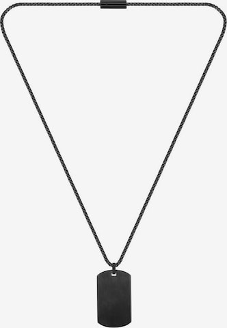 Collana di BOSS Black in nero: frontale