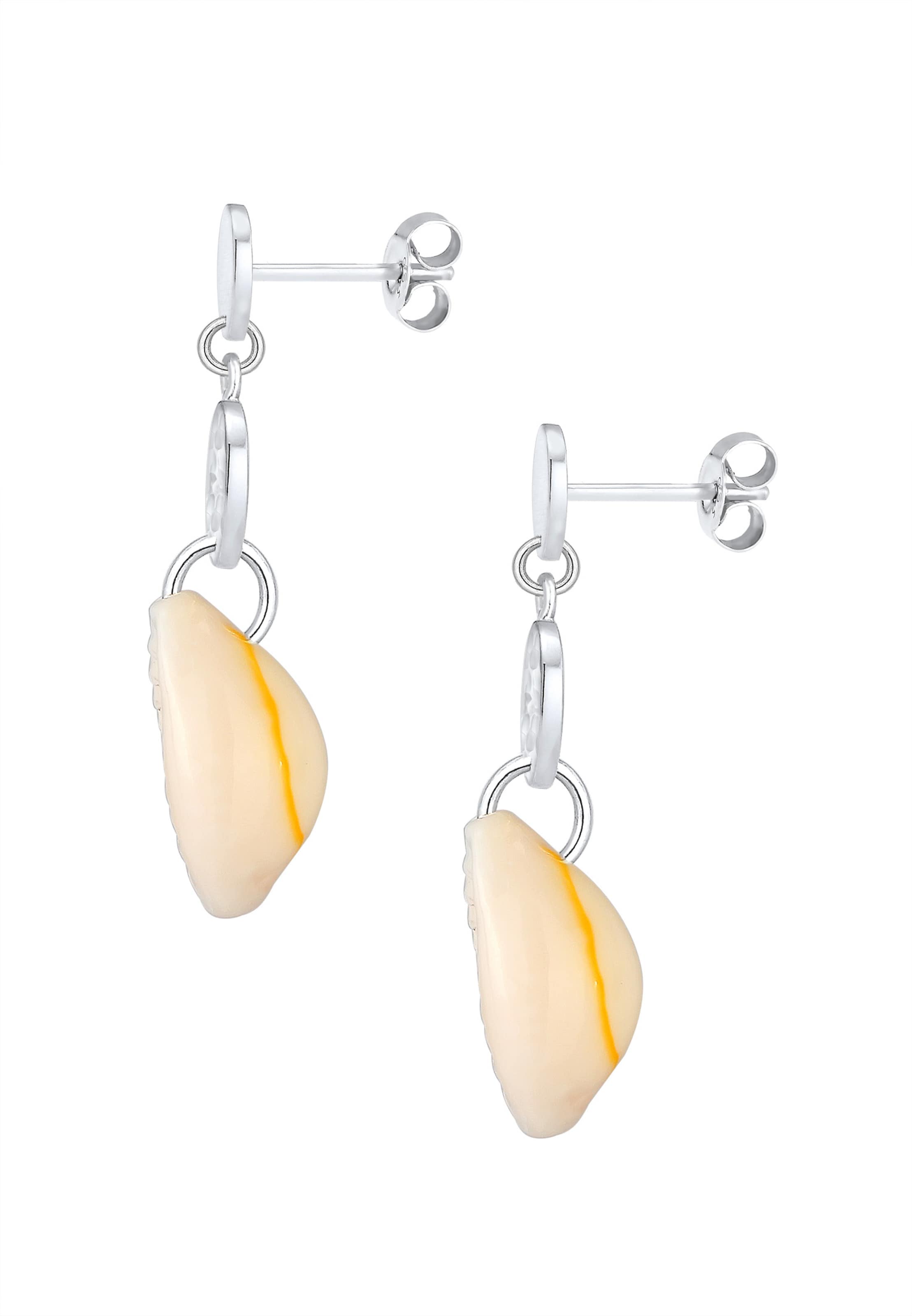 ELLI Earrings 'Muschel' in Silver