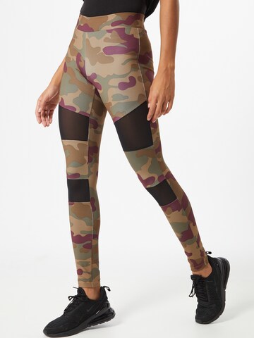 Skinny Leggings de la Urban Classics pe roșu: față