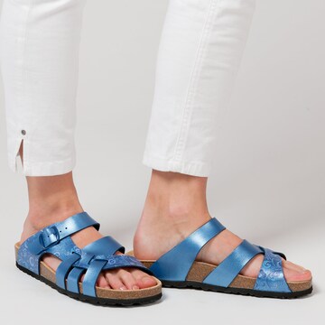 LICO Sandale 'Flora' in Blau: Vorderseite