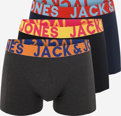 JACK & JONES Bokserid 'Sense' tumesinine / antratsiit / oranž / must, Tootevaade