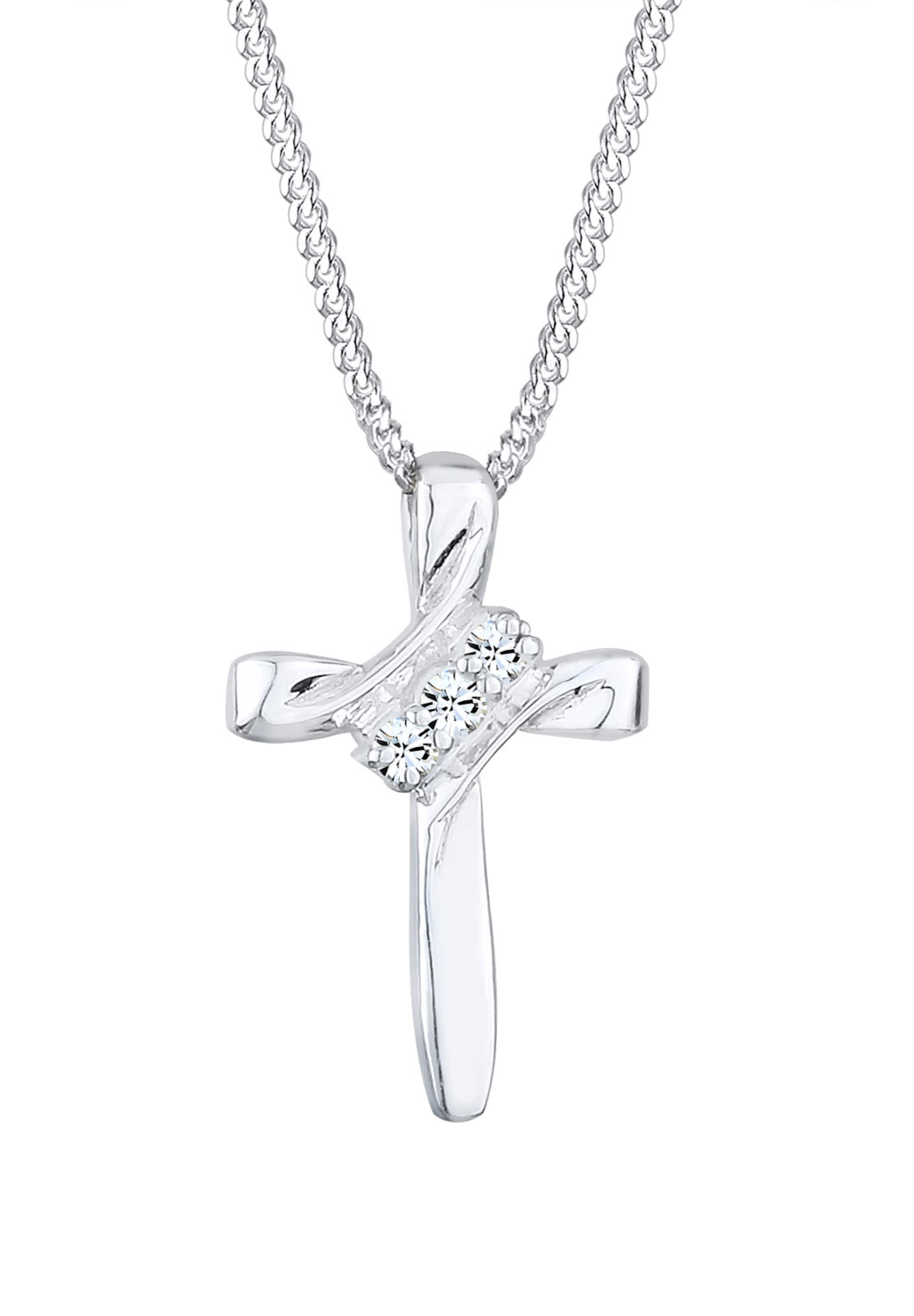 ELLI Цепочка 'Kreuz' в Серебристый