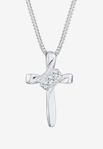 ELLI Ketting 'Kreuz' in Zilver