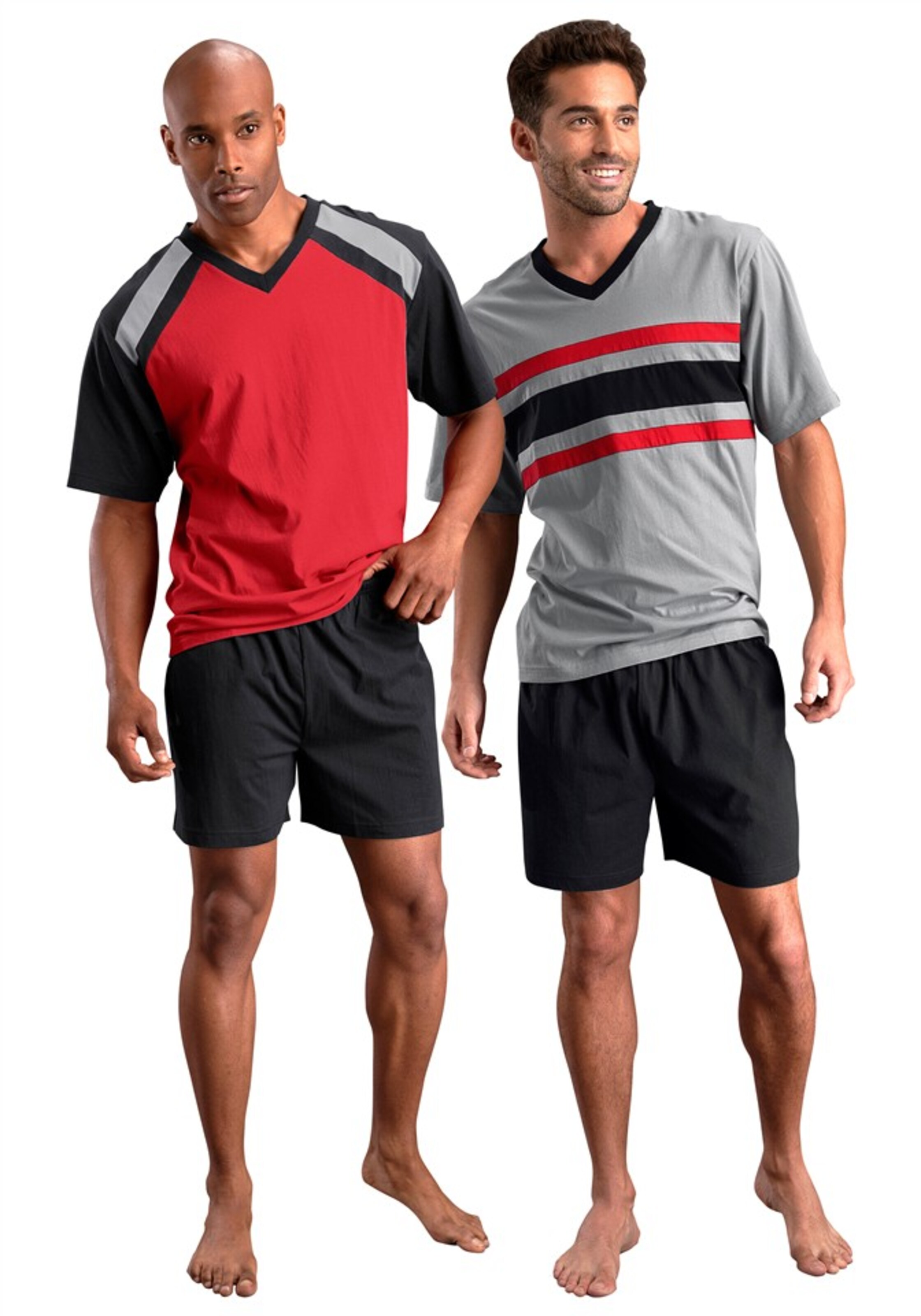 LE JOGGER Short Pajamas 'Le Jogger' in Red: front