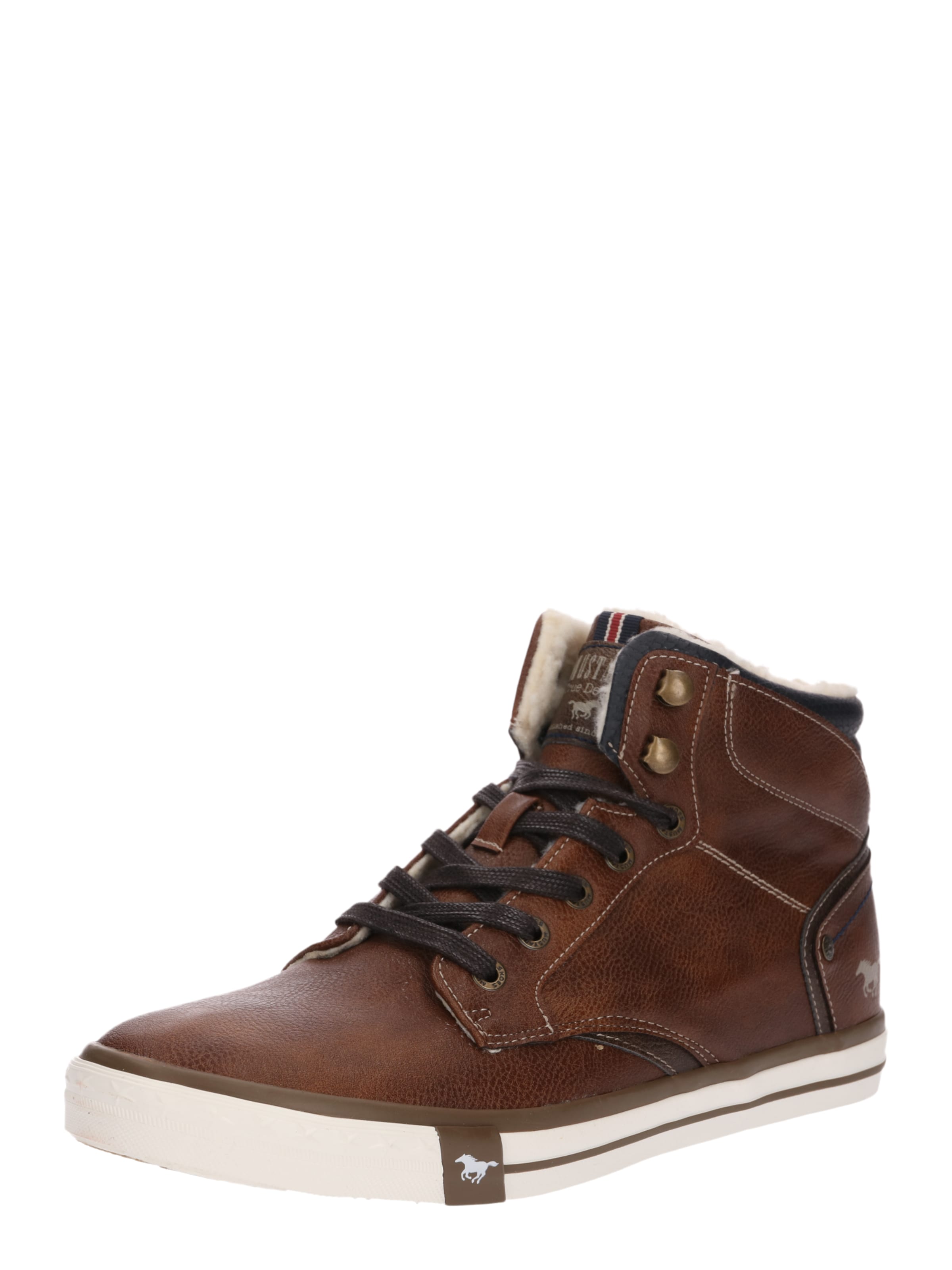 MUSTANG High-top trainers in Brown: front