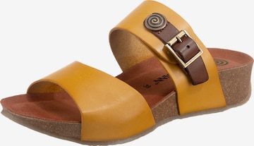 DR. BRINKMANN Mules in Yellow: front