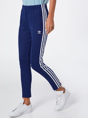 ADIDAS ORIGINALS Slimfit Spodnie w kolorze niebieski: przód