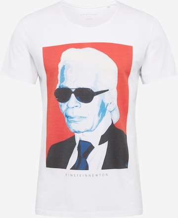 Coupe regular T-Shirt 'King' EINSTEIN & NEWTON en blanc : devant