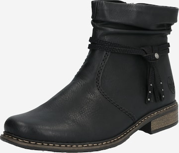 Bottines Rieker en noir : devant