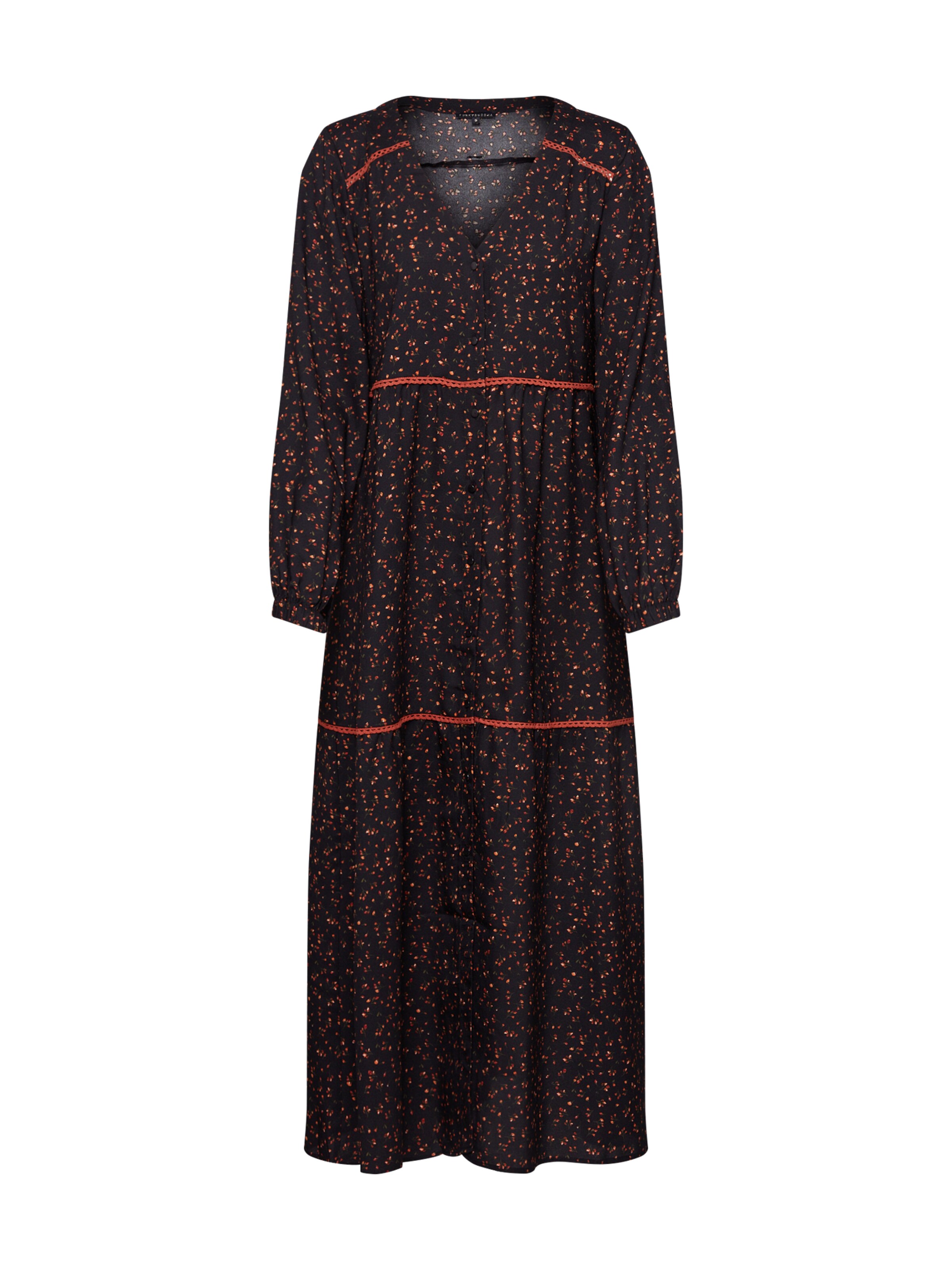 Funky Buddha - Zomerjurk in de kleur Zwart