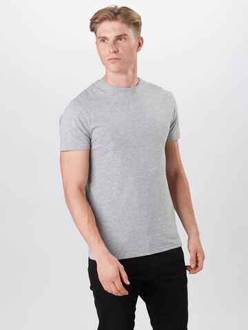 INDICODE JEANS Regular fit T-shirt 'Aars' i grå: framsida