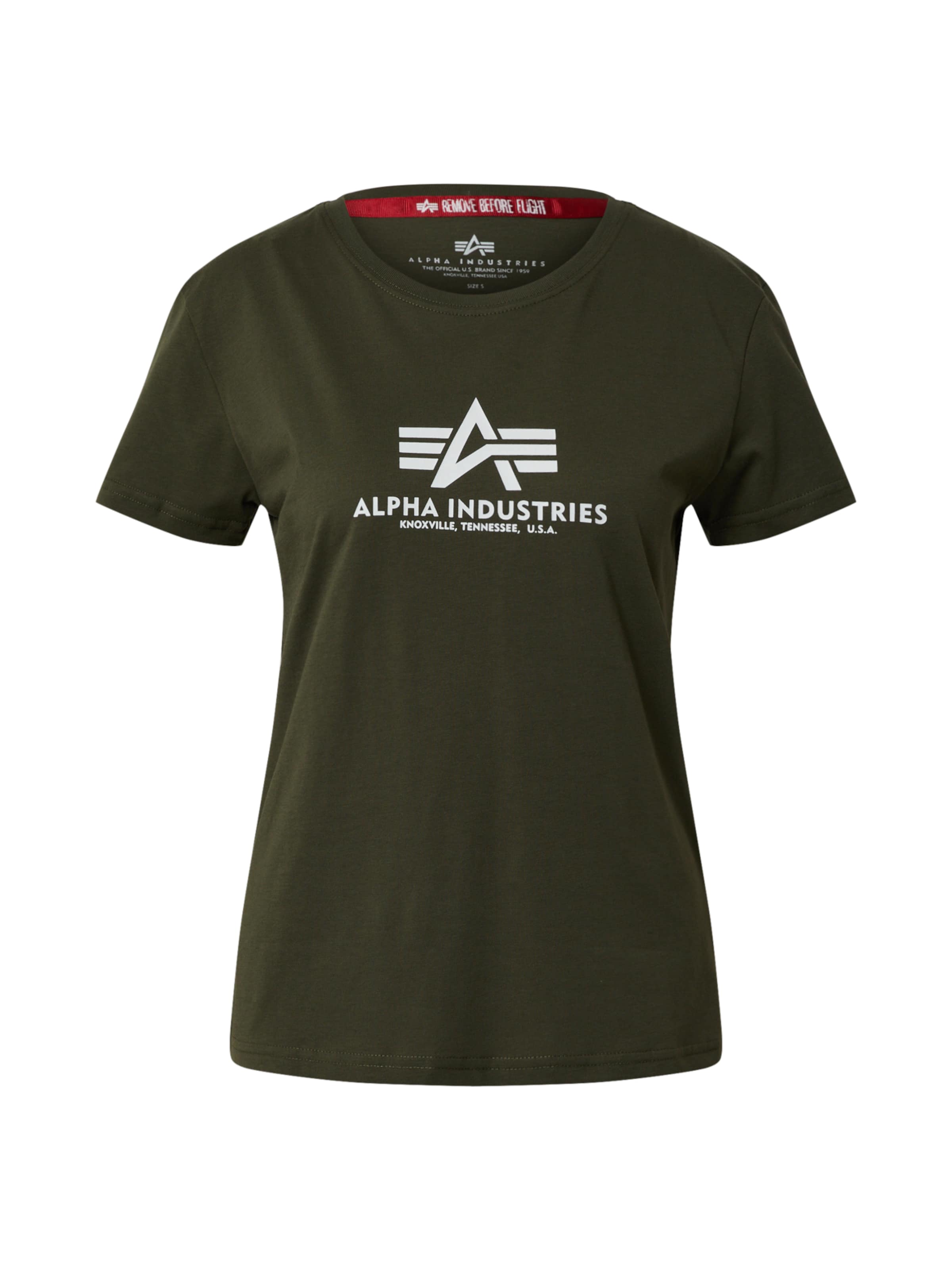 ALPHA INDUSTRIES Shirt in Green: front