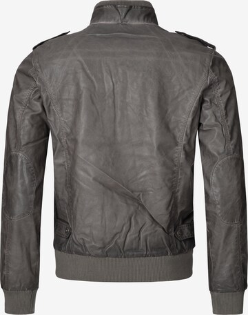 INDICODE JEANS Bikerjacke 'Inco' in Grau