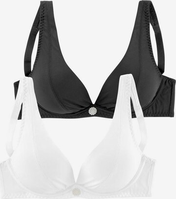 Invisible Soutien-gorge PETITE FLEUR en noir : devant