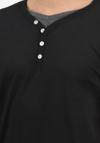 !Solid Shirt 'Doriano' in Zwart