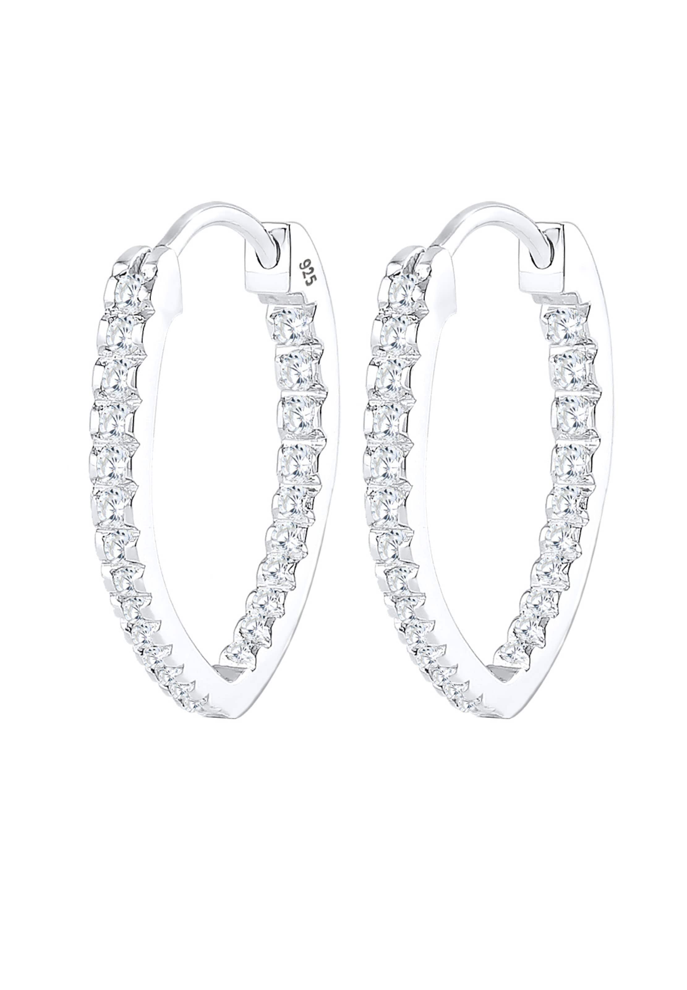 ELLI Kõrvarõngas, värv Hõbe: eest vaates