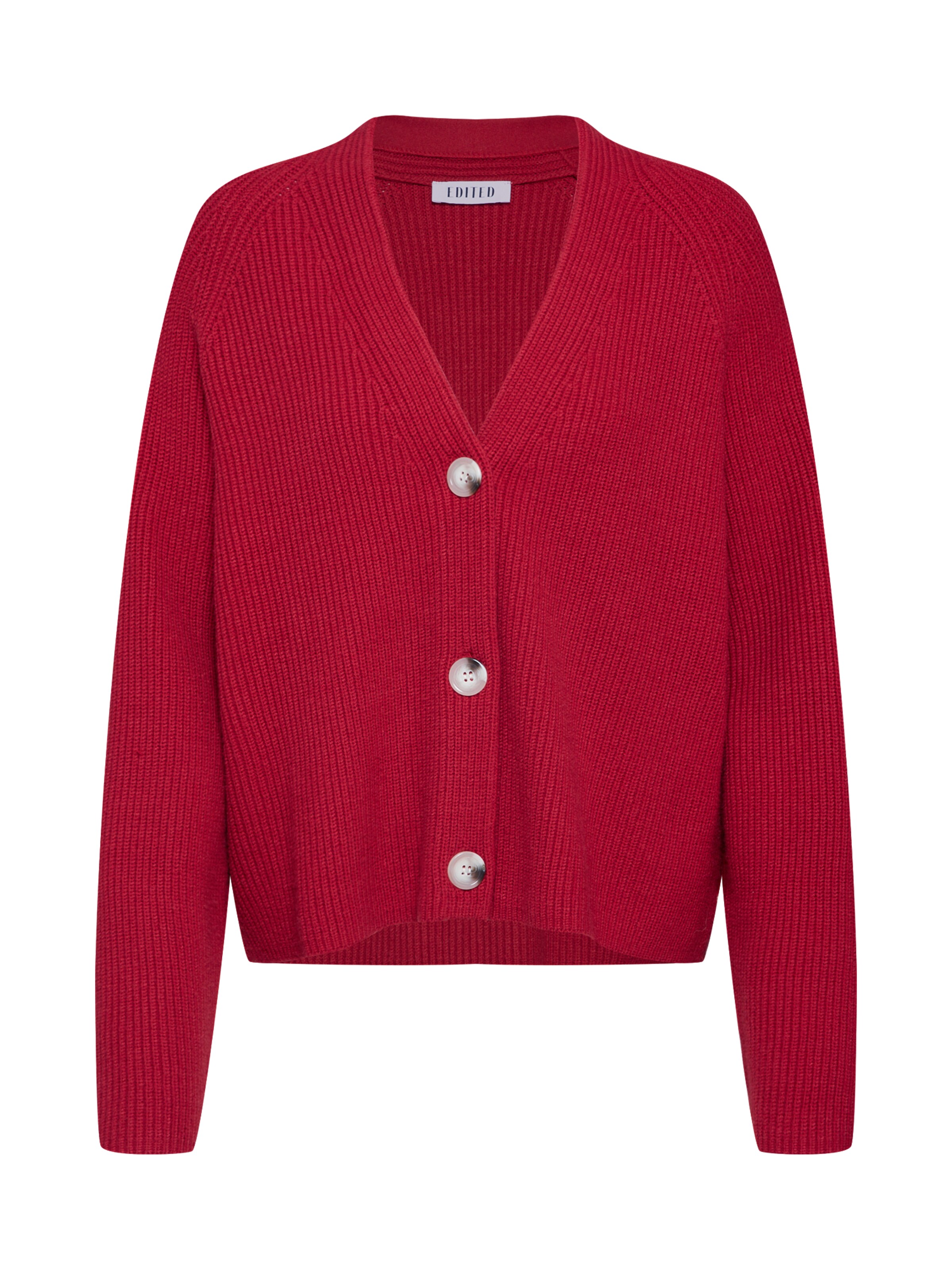 EDITED - Gebreid vest 'Logan' in de kleur Rood