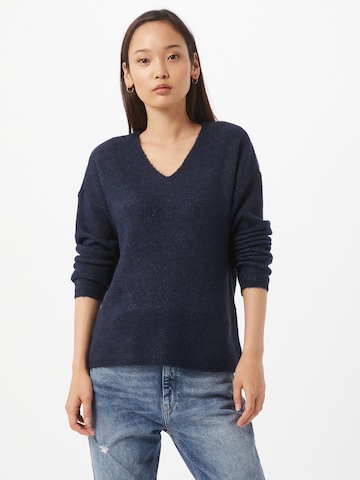 VERO MODA Trui 'Lefile' in Blauw: voorkant