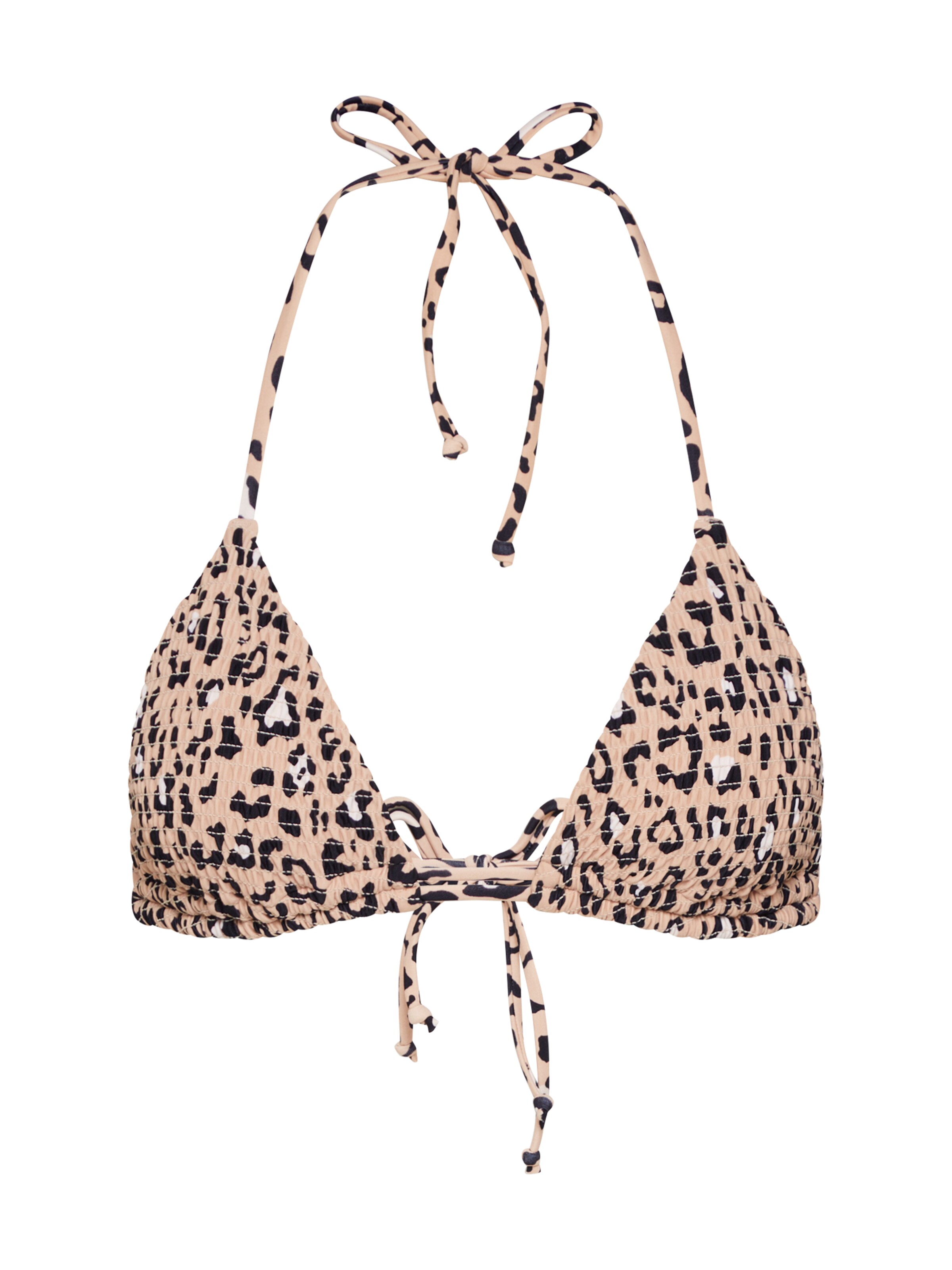 HOLLISTER - Bikinitop 'SMOCK TRIANGLE 4CC' in de kleur Beige