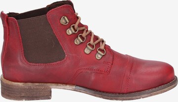 JOSEF SEIBEL Lace-Up Ankle Boots 'Sienna 09' in Red