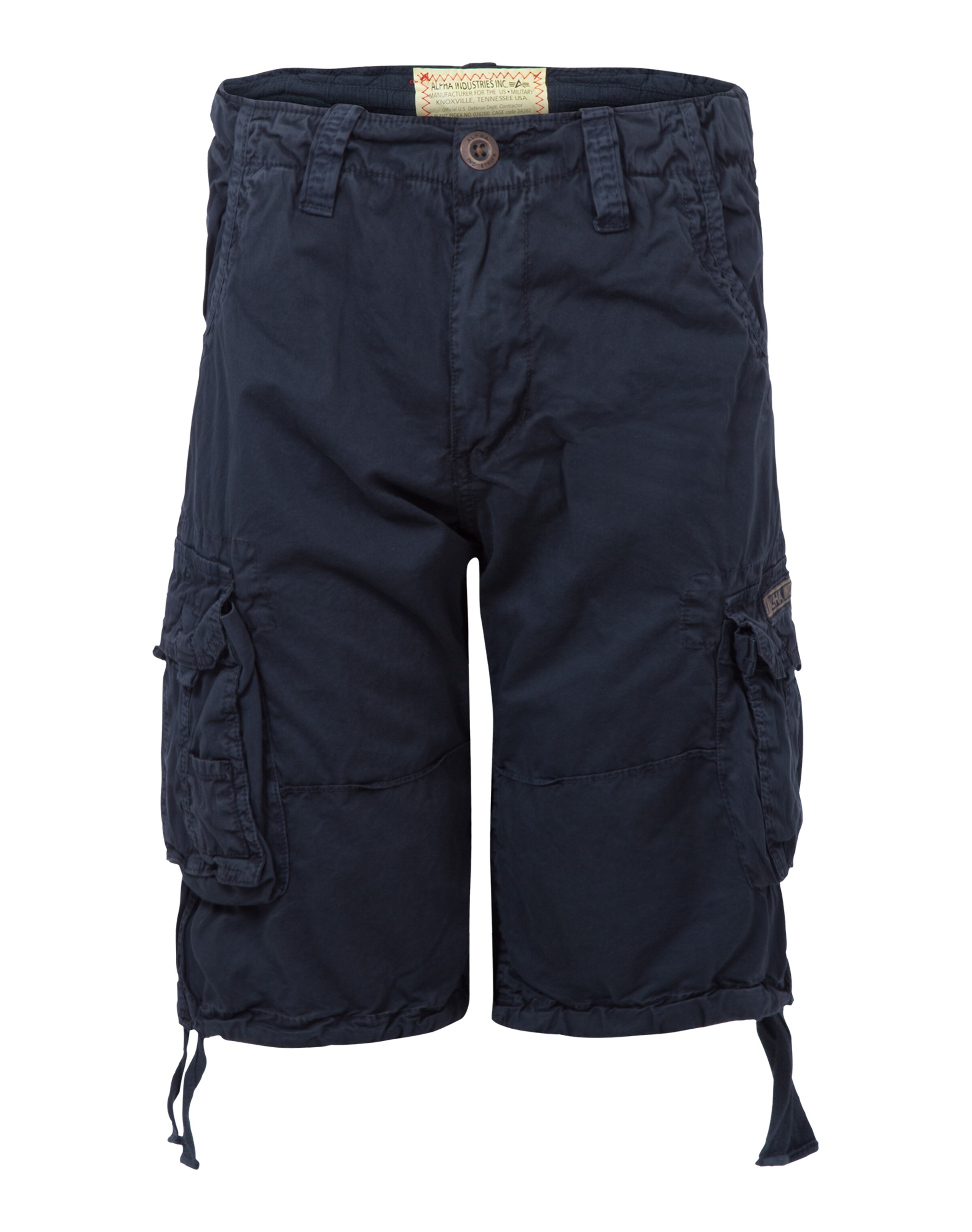 ALPHA INDUSTRIES Loose fit Trousers 'Jet' in Blue: front