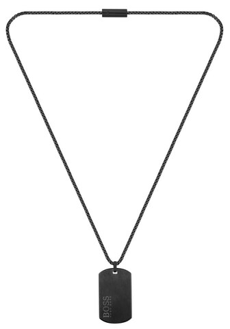 BOSS Necklace in Black: front