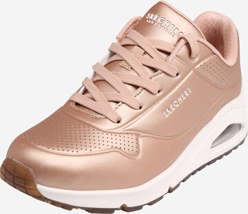 SKECHERS Sneakers laag 'Uno' in Goud: voorkant