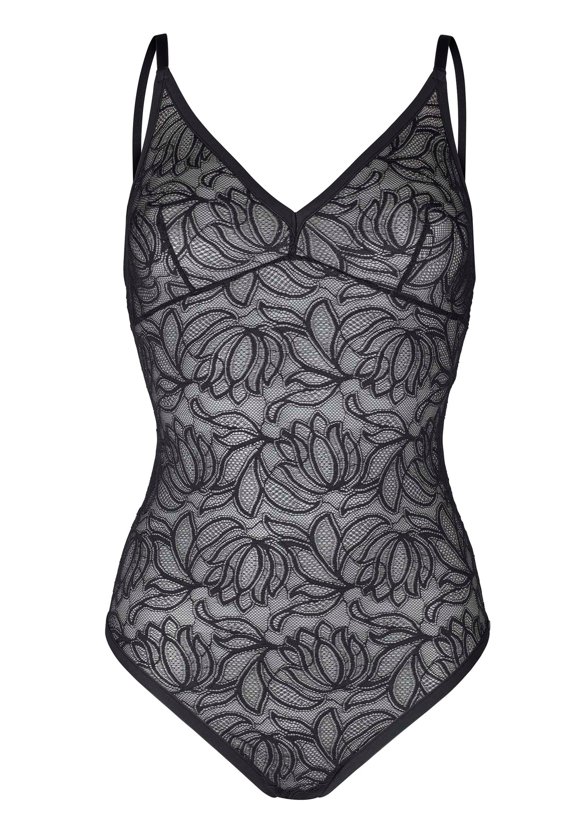 Skiny - Lingerie body 'Azalea' in de kleur Zwart