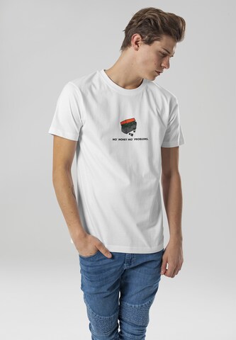T-Shirt 'Shoebox' Mister Tee en blanc : devant