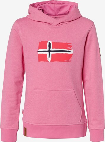 TROLLKIDS Athletic Sweatshirt 'Trondheim' in Pink: front