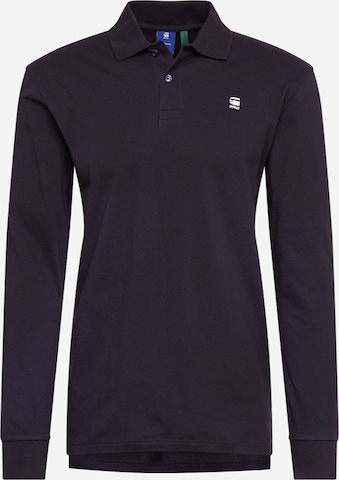 G-Star RAW Regular fit Μπλουζάκι 'Core polo l\s' σε μαύρο: μπροστά