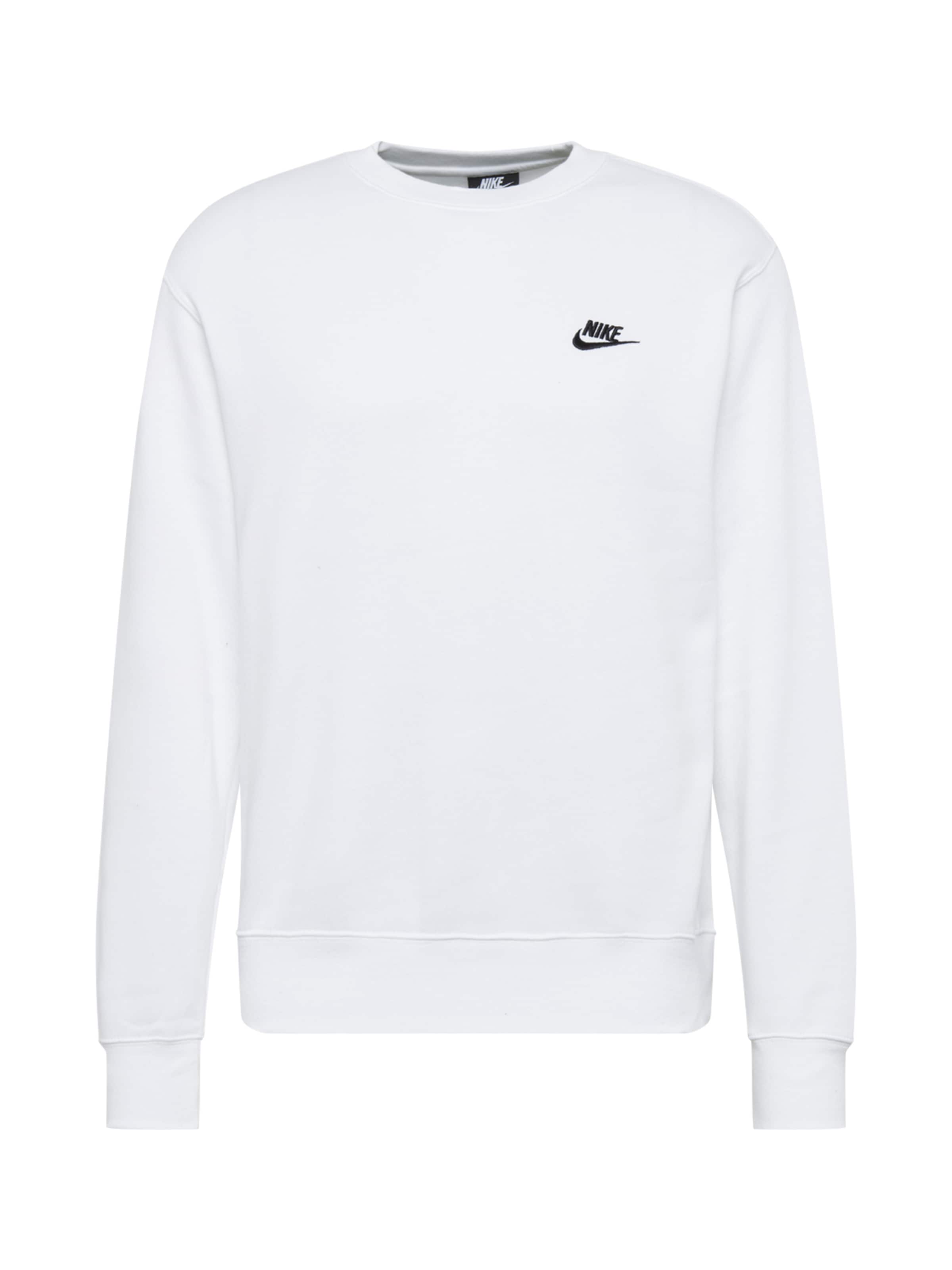 Nike Sportswear Mikina 'Club Fleece' – bílá: přední strana