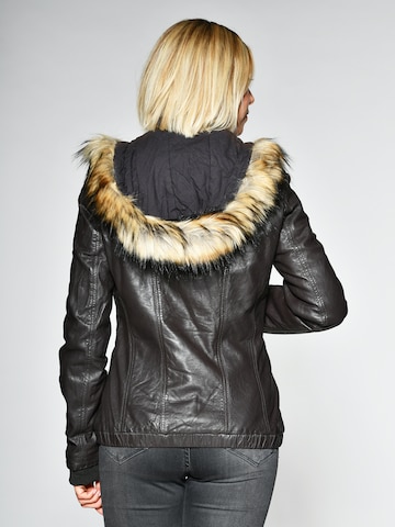 MUSTANG Lederjacke 'Lelu' in Braun